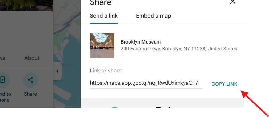 How to share GBP link